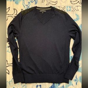 Banana Republic Shoulder Patch V-Neck Sweater